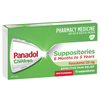 Panadol Suppository 125mg Blister 10 (S2)