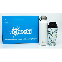 Cheeki Gift Box Watercolour (Includes Insulated Bottle 600ml + Insulated Coffee Mug 350ml)