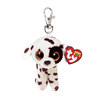Ty Beanie Boos Clip Luther Dog Spotted 