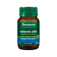 Thompson's Organic Zinc 80 Tablets