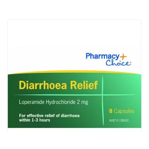 Pharmacy Choice Diarrhoea Relief 8 Capsules