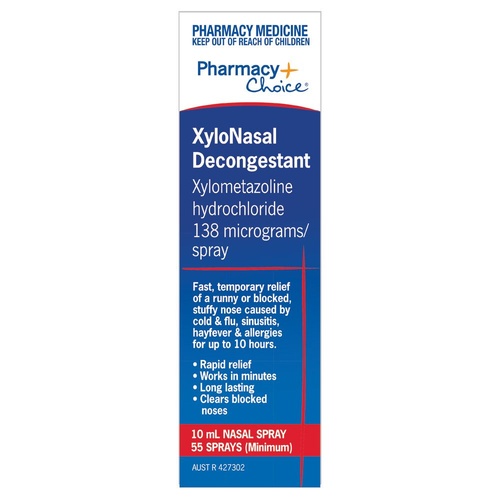Pharmacy Choice Xylometazoline Nasal Spray Pump 10mL