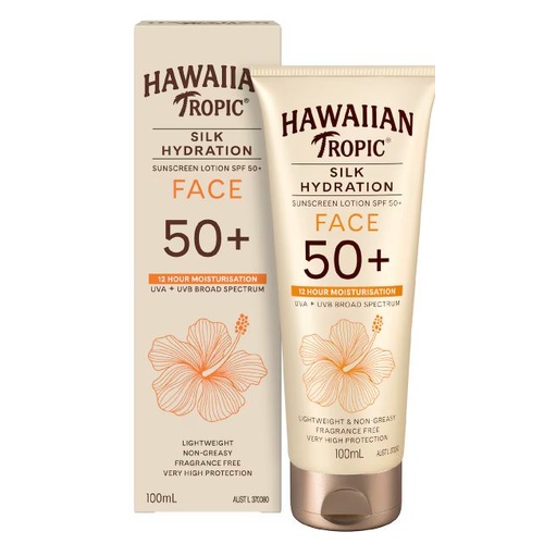Hawaiian Tropic Silk Hydration Face Fragrance Free 100mL