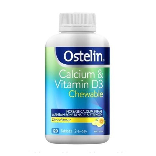 Ostelin Calcium & Vitamin D3 Chewable Tablets 120 Pack