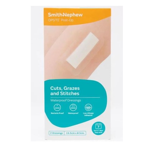Opsite Post-Op Dressing 15.5x8.5cm 2 Pack