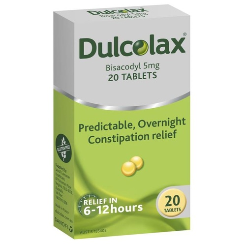 Dulcolax 5mg 20 Tablets 