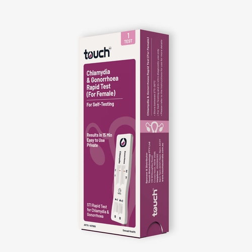 TouchBio Chlamydia and Gonorrhoea Rapid Test (For Female) Test x1