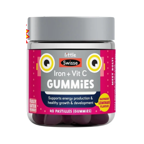 Little Swisse Iron + Vit C Gummies 40 Pack