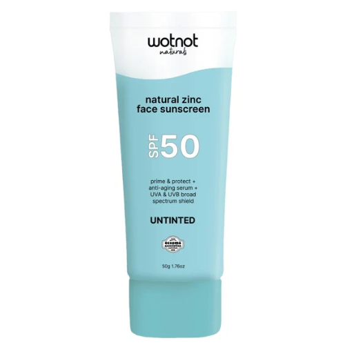 Wotnot Natural Zinc Face Sunscreen SPF50 50g