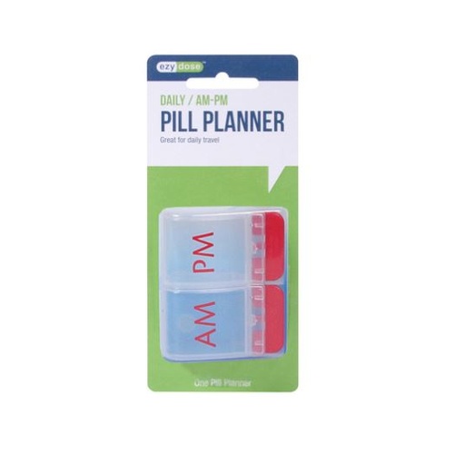 Ezy Dose Push Button Pill Reminder - 1 day AM/PM