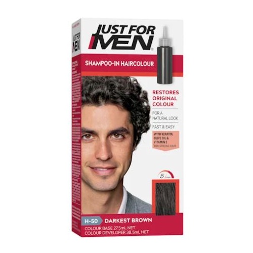 Just for Men Hair Colour Darkest Brown H-50