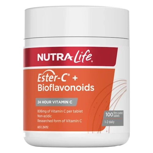 Nutra-Life Ester-C 1000mg+Bioflavinoids 100 Tablets