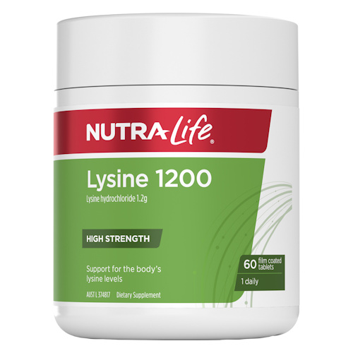 Nutra-Life Lysine 1200mg 60 Tablets