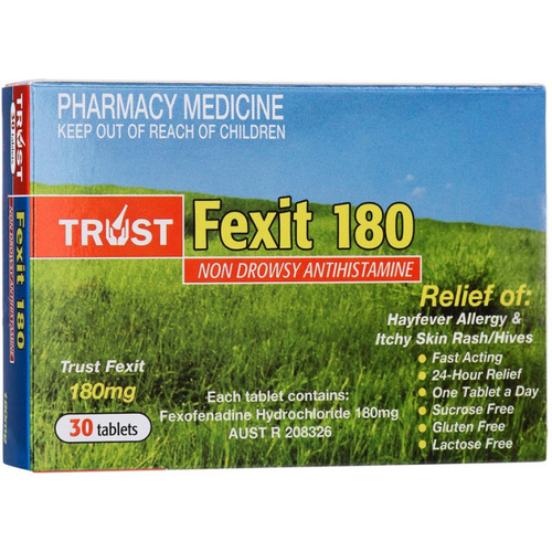 Trust Fexit 180mg 30 Tablets (S2)