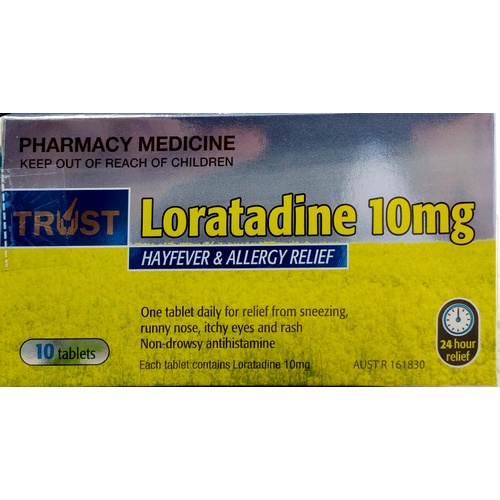 Trust Loratadine 10mg 10 Tablets (S2)