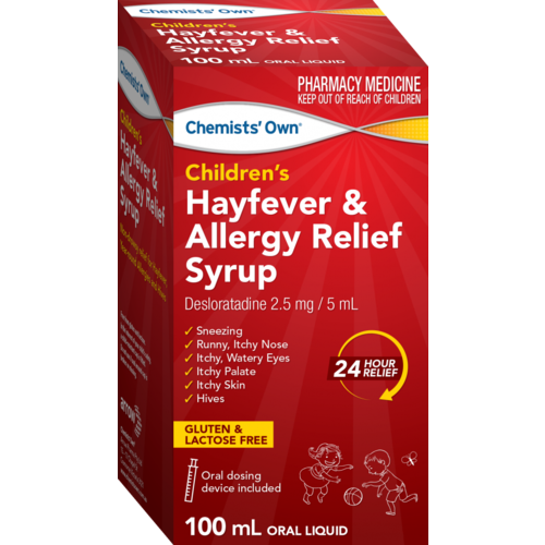 Chemists' Own Children's Hayfever Relief Syrup 100ml (S2)