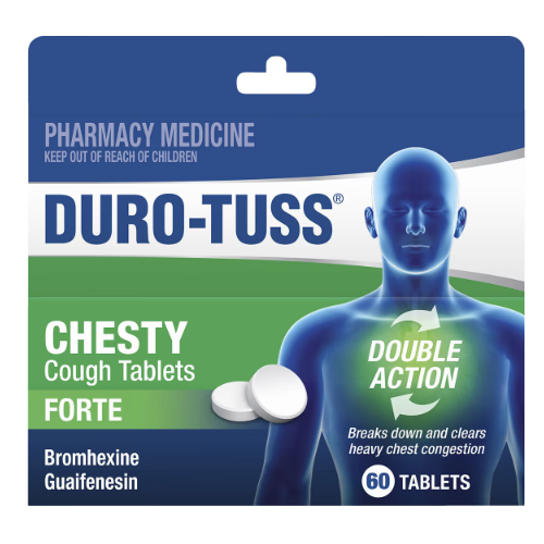Duro-Tuss Chesty Forte 60 Tablets (S2)