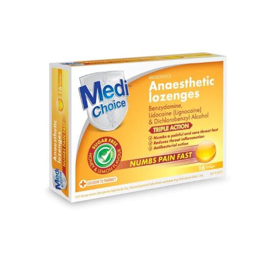 MediChoice Anaesthetic Lozenges 16pk