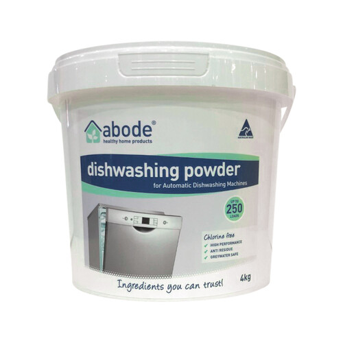 Abode Dishwashing Powder (for Automatic Dishwashing Machines) 4kg Bucket