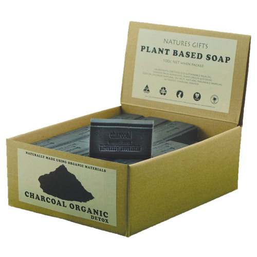 Clover Fields Charcoal Soap 100g [Bulk Buy 36 Units]