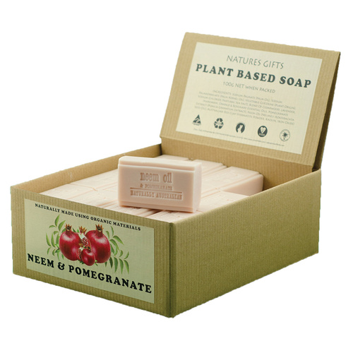 Clover Fields Neem Oil and Pomegranate Soap 100g [Bulk Buy 36 Units]