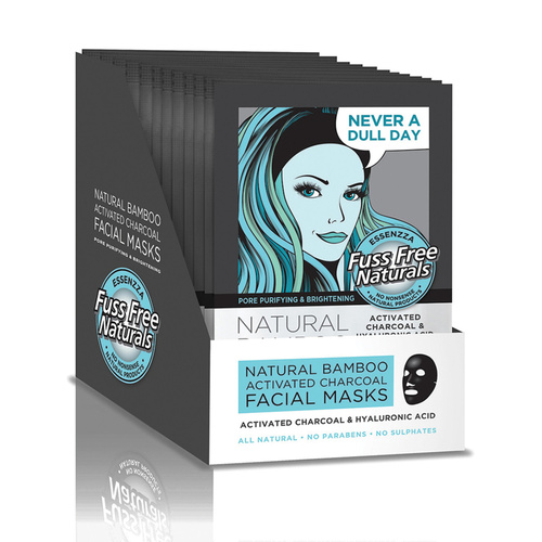 Ess Facial Mask Activated Charcoal Hyaluronic Acid x1pk x12D