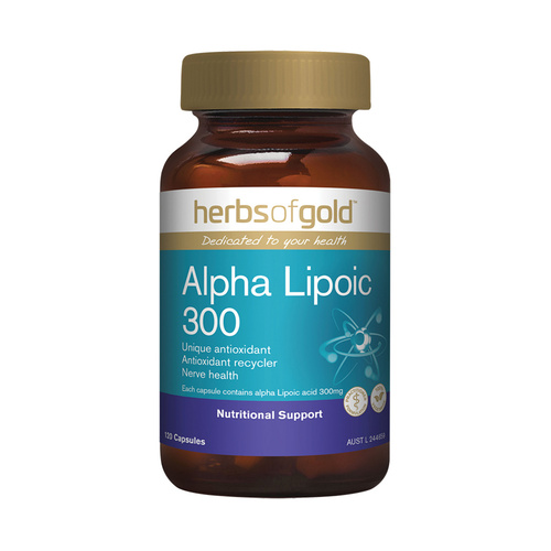 Herbs of Gold Alpha Lipoic 300 120 Capsules