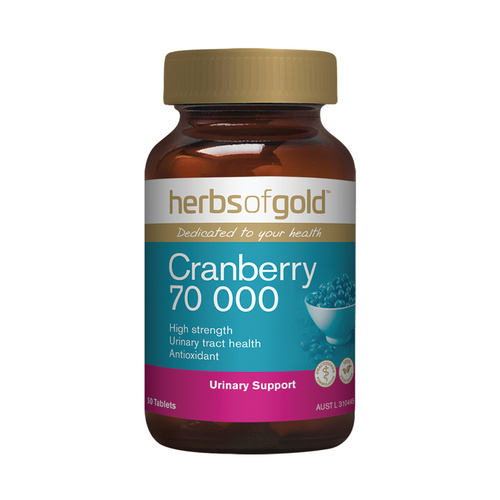 Herbs of Gold Cranberry 70 000 50 Tablets