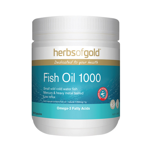 Herbs of Gold Fish Oil 1000 200 Capsules