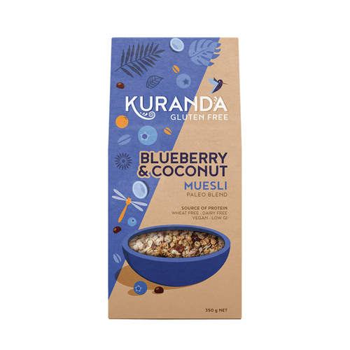 Kuranda G Free Muesli Blueberry Coconut (Paleo Blend) 350g