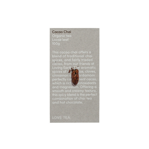 Love Tea Organic Cacao Chai 100g