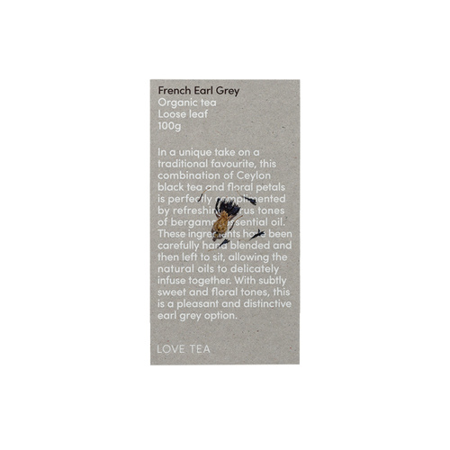 Love Tea Organic French Earl Grey 100g