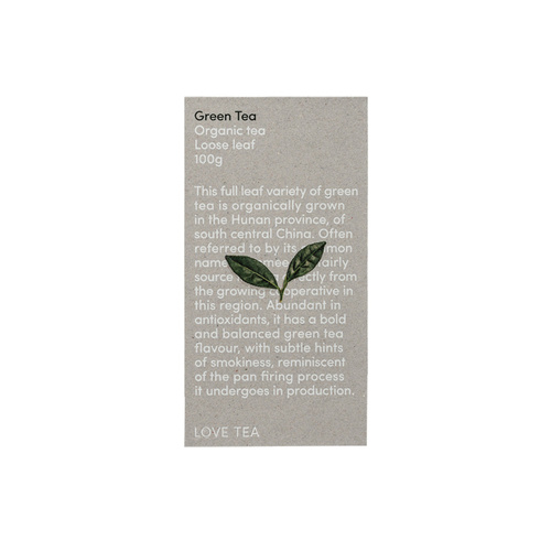 Love Tea Organic Green Tea 100g
