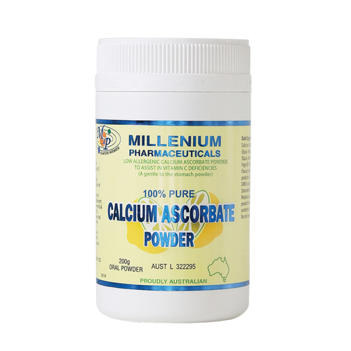Millenium Pharmaceuticals Calcium Ascorbate 200g