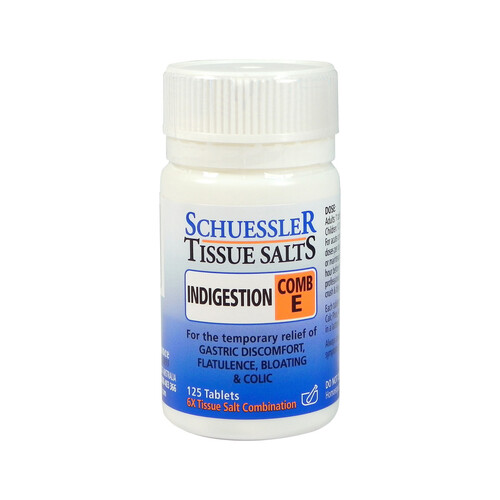 Martin & Pleasance Schuessler Tissue Salts Comb E (Indigestion) 125 Tablets