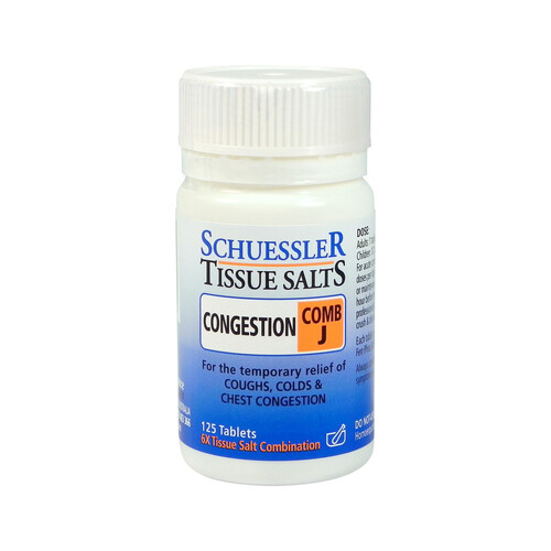 Martin & Pleasance Schuessler Tissue Salts Comb J (Congestion) 125 Tablets