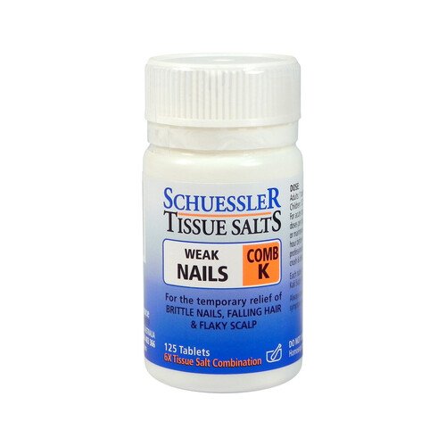 Martin & Pleasance Schuessler Tissue Salts Comb K (Weak Nails) 125 Tablets