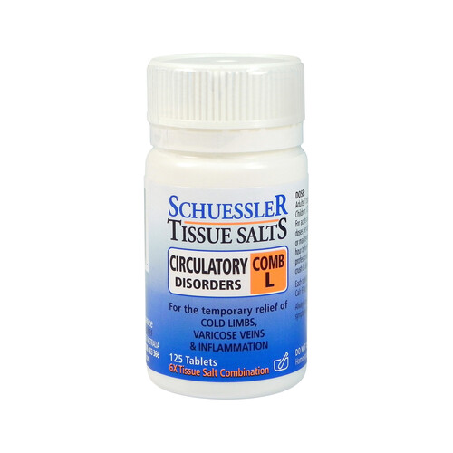 Martin & Pleasance Schuessler Tissue Salts Comb L (Circulatory Disorders) 125 Tablets