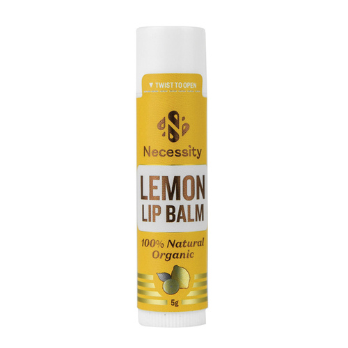Necessity Organic Lip Balm Lemon 4.5g