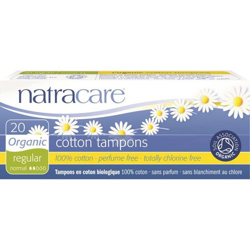 Natracare Organic Cotton Tampons Regular 20 Tampons