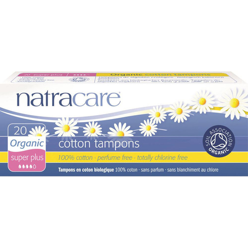 Natracare Organic Cotton Tampons Super Plus 20 Tampons