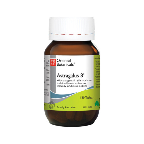 Oriental Botanicals Astragalus 8 120 Tablets