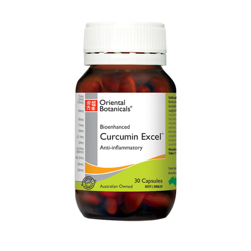 Oriental Botanicals Bioenhanced Curcumin Excel 30 Capsules
