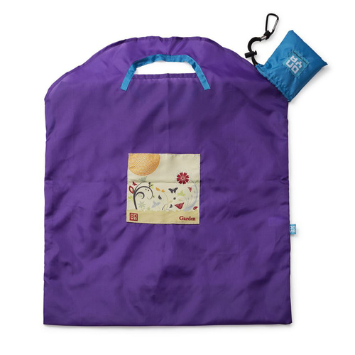 Onya Reusable Shopping Bag Purple Garden (Large)