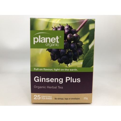 Planet Organic Ginseng Herbal Tea x 25 Tea Bags
