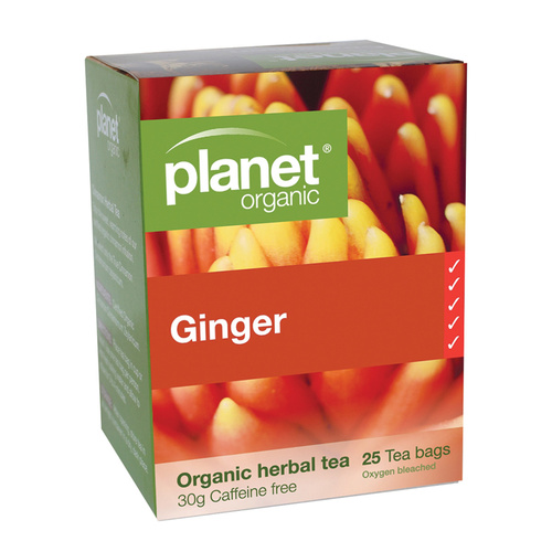 Planet Organic Ginger Herbal Tea x 25 Tea Bags