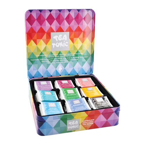 Tea Tonic Tin Tea Chest Deluxe x 63 Tea Bags