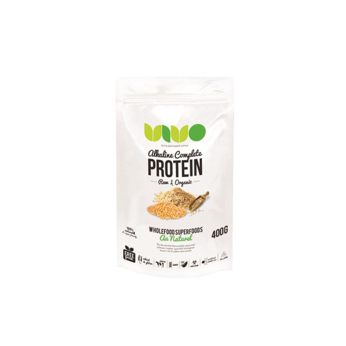 Vivo Alkaline Protein Organic & Raw Alkaline Complete Protein Au Naturel 400g