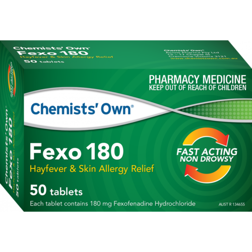Chemists' Own Fexo 180mg 50 Tablets  (S2)