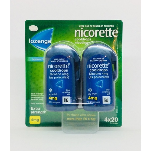 Nicorette Cooldrops Lozenge 4mg 80 Lozenges